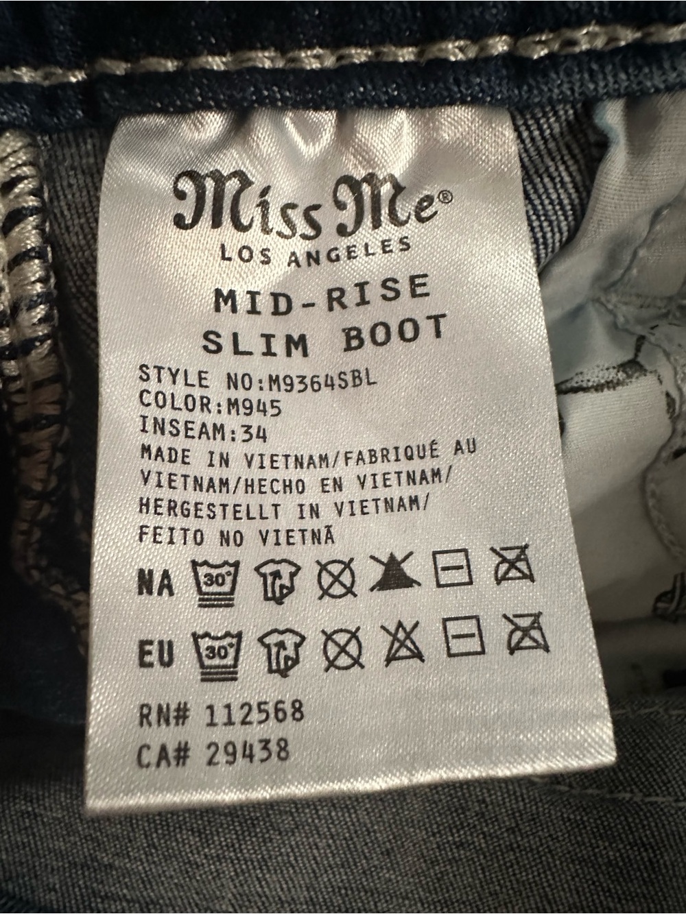 Miss Me Boot Cut Jeans - Picture 6 of 7